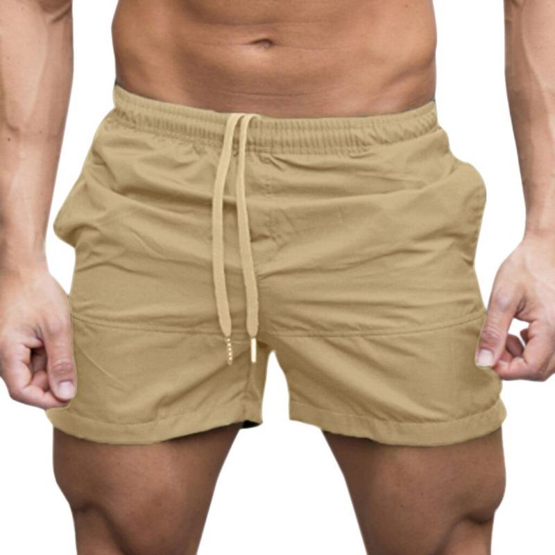 Summer Fashion Lace Up Sports Beach Pants for Men's Fitness Leisure Five Quarter Shorts Men’s
