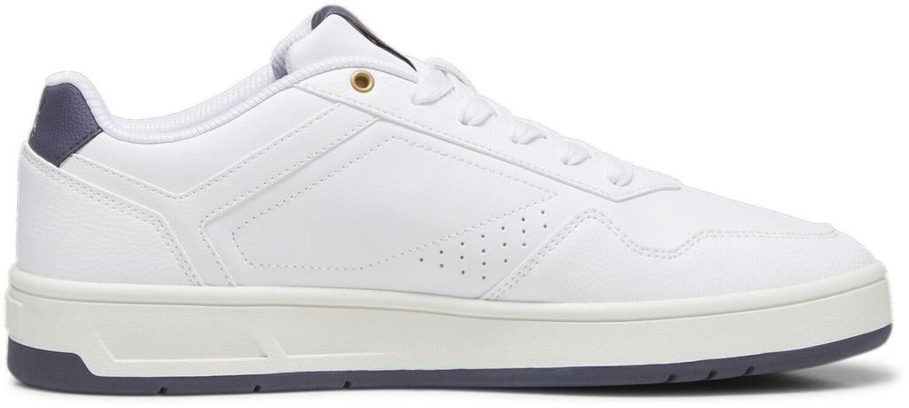 Кроссовки Puma Court Classic белый/галактический серый/золотой