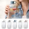 Geschenke 360ML/500ML Wasserflasche Flach Große Kapazität Platz Wasserflasche Transparent Tragbar Plastik Wasserflaschen
