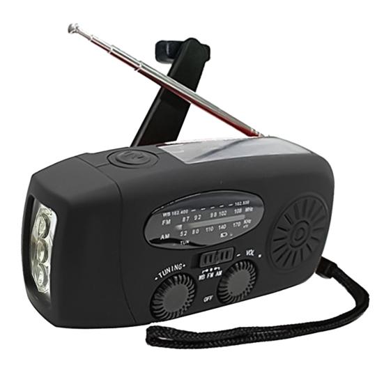 Multifunction Solar Hand Crank USB Outdoor Camping Emergency LED Light Radio