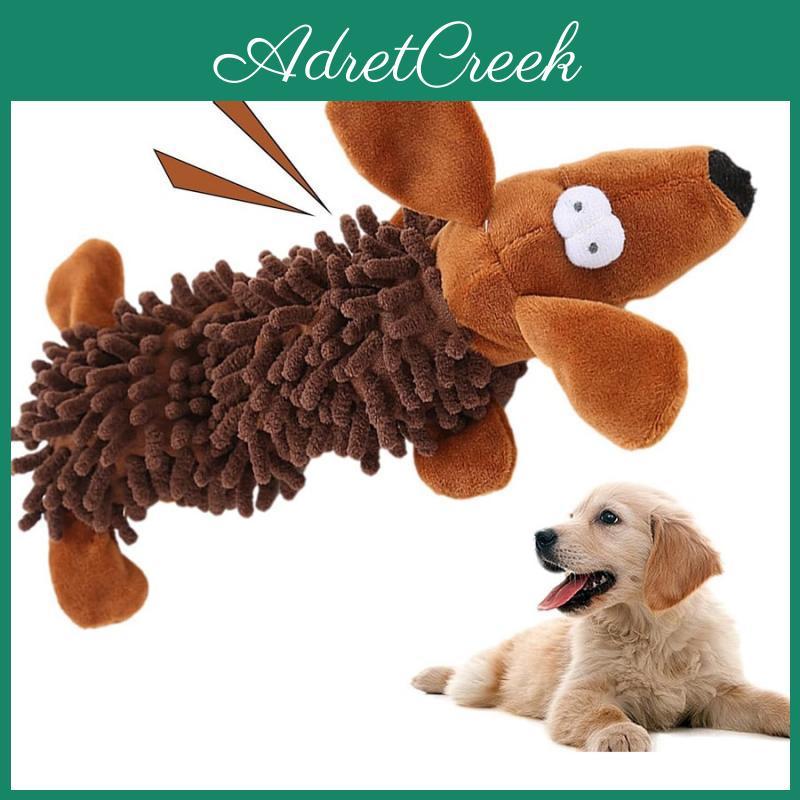 Chew Plush Squeaky Dog Toy Sound Interactive Pet Toy Puppy Gnawing Toy Durable Soft Play Accessory For Dogs
