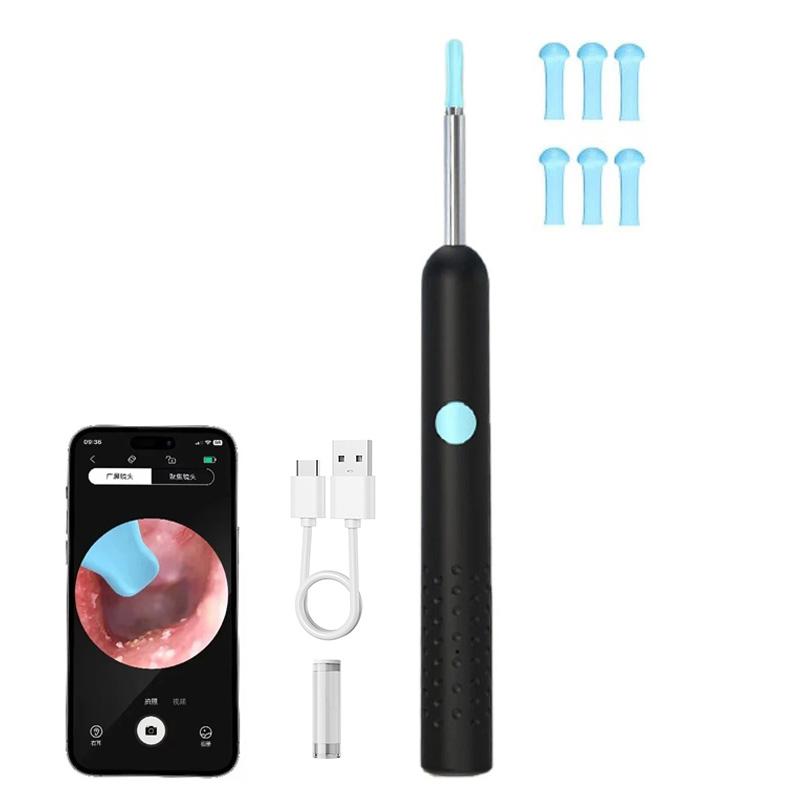 Smart Ear Wax Removal Tool With Camera Wireless Ear Cleaner and Check for Adult Kids Safe Ear Canal Cleaning Kit