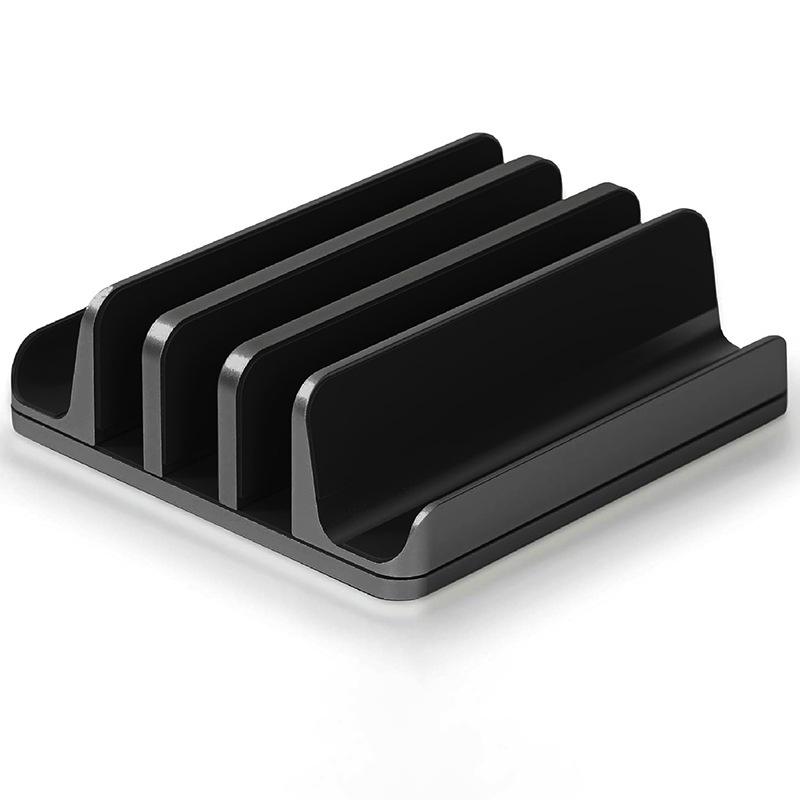 Vertical Metal Desk Storage Rack for Gaming Laptop, Macbook, iPad, and Tablets