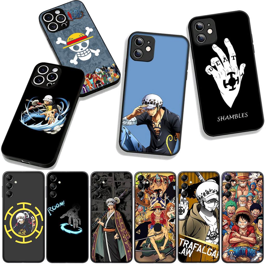 Luffy Trafalgar Water Law One Pieces for Samsung Galaxy A36 A17 A26 A07 A35 A54 A53 A13 A33 A34 S8 S9 S20 S21 FE S10 Plus Case