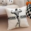 Inspirational AArnold Schwarzenegger Cushion Cover Throw Pillow Cover Hidden Button Durable Polyester Chair Cushion