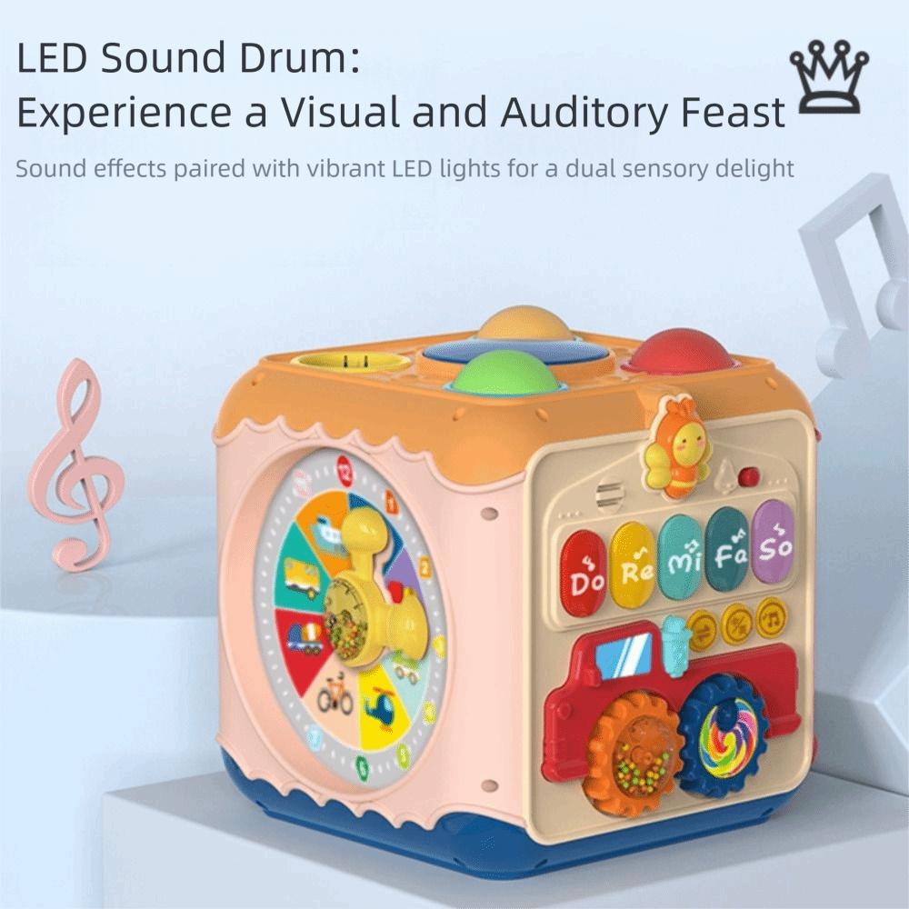 Sorting Function Toddler Hand Drum Toy Developmental Music Plaything Box Baby Activity Cube  Baby