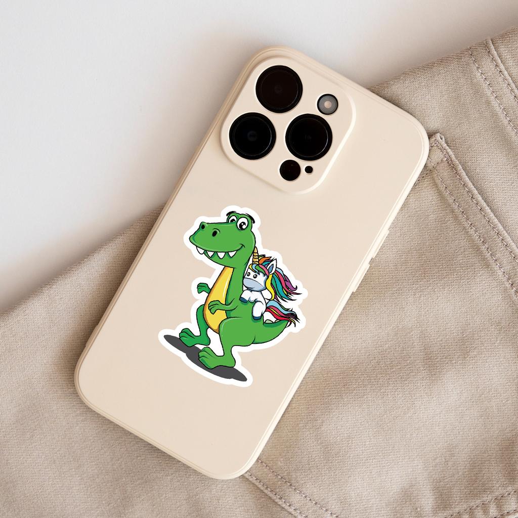 50 Cute Wind Dinosaur Graffiti Stickers Water Cup Suitcase Waterproof Decorative Stickers Creative DIY Animal Stickers