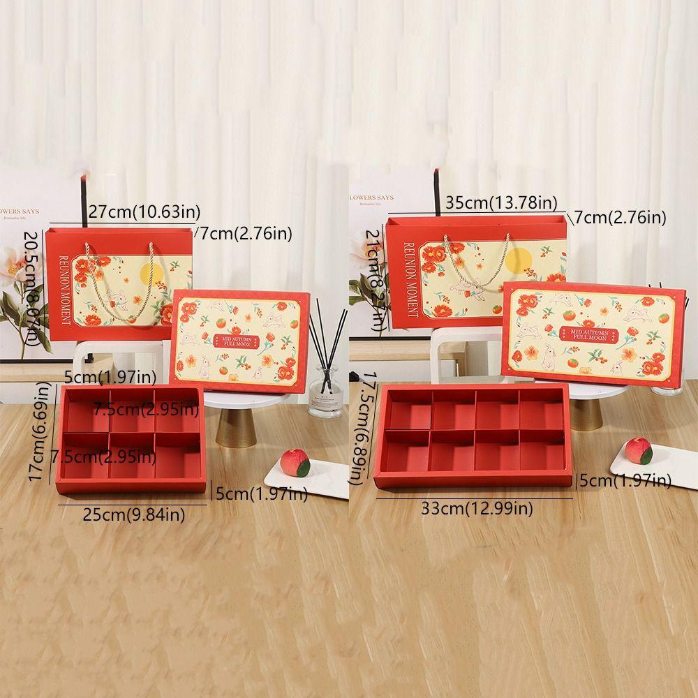 5 Set Luxury Mid-Autumn Gift Box Chinese Style Pastry Packaging Box  Gift Giving