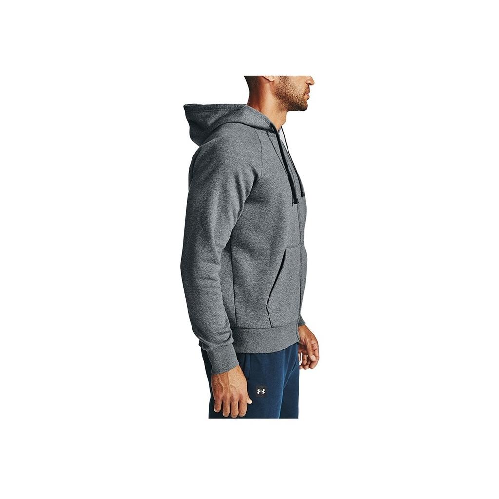 Under Armour Fleece Lined Zip Up Hoodie Men Jackets Light-Asphalt-Gray 1357111-012