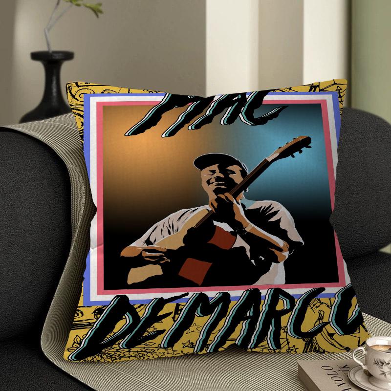 Mac Demarco Maple Design Cushion Cover Happy Autumn Harvest Decor Holiday Decorati Pillow Cover