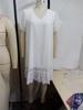 Solid Color Lace V-Neck Tassel Dress - Hot Selling Casual Wear