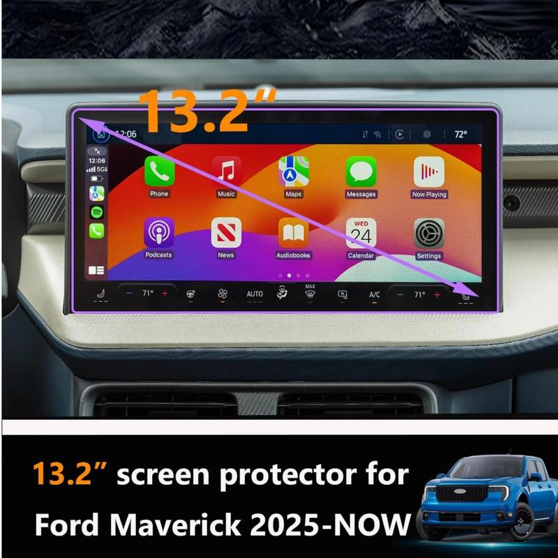 13.2 Inch For Ford Maverick 2025 Car GPS Navigation Screen Accessories Tempered Glass Scratch Resistant Protector Film