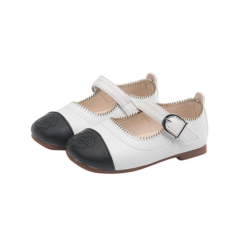 

Обувь для девочек, весенние новые элегантные женские туфли на каблуке, кожаные туфли для девочек, модное детское вечернее платье, мягкая подошва, туфли принцессы, туфли Мэри Джейн 21insole13cm белый