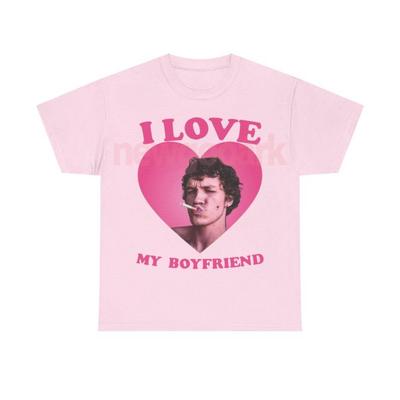 Ilya I Love My Boyfriend Rozanov Pink Heart Shirt Heated Rivalry TV Women Unisex Graphic T Shirts Reative Streetwear Tops Tee