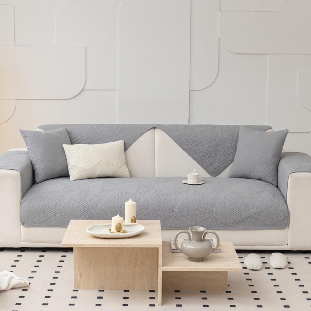 Washed Cotton Sofa Protector Cover Non Slip Cushion Pad Modern Simple Style Universal Sofa Cover