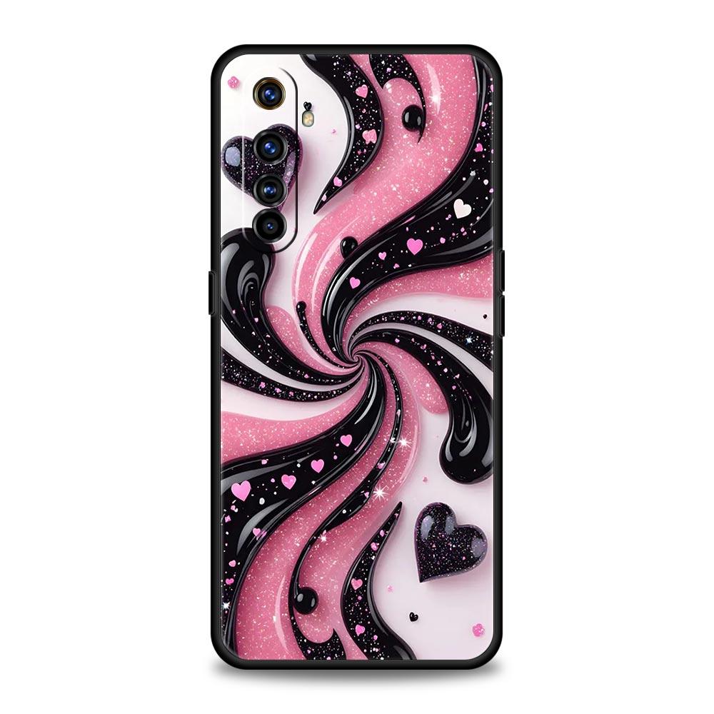 Colored Love Heart Printed Soft TPU For Realme 13 12 11 10 9 Pro Plus GT3 GT2 C21 C25 C35 C53 C55 C67 Pro 5G Phone Case Cover
