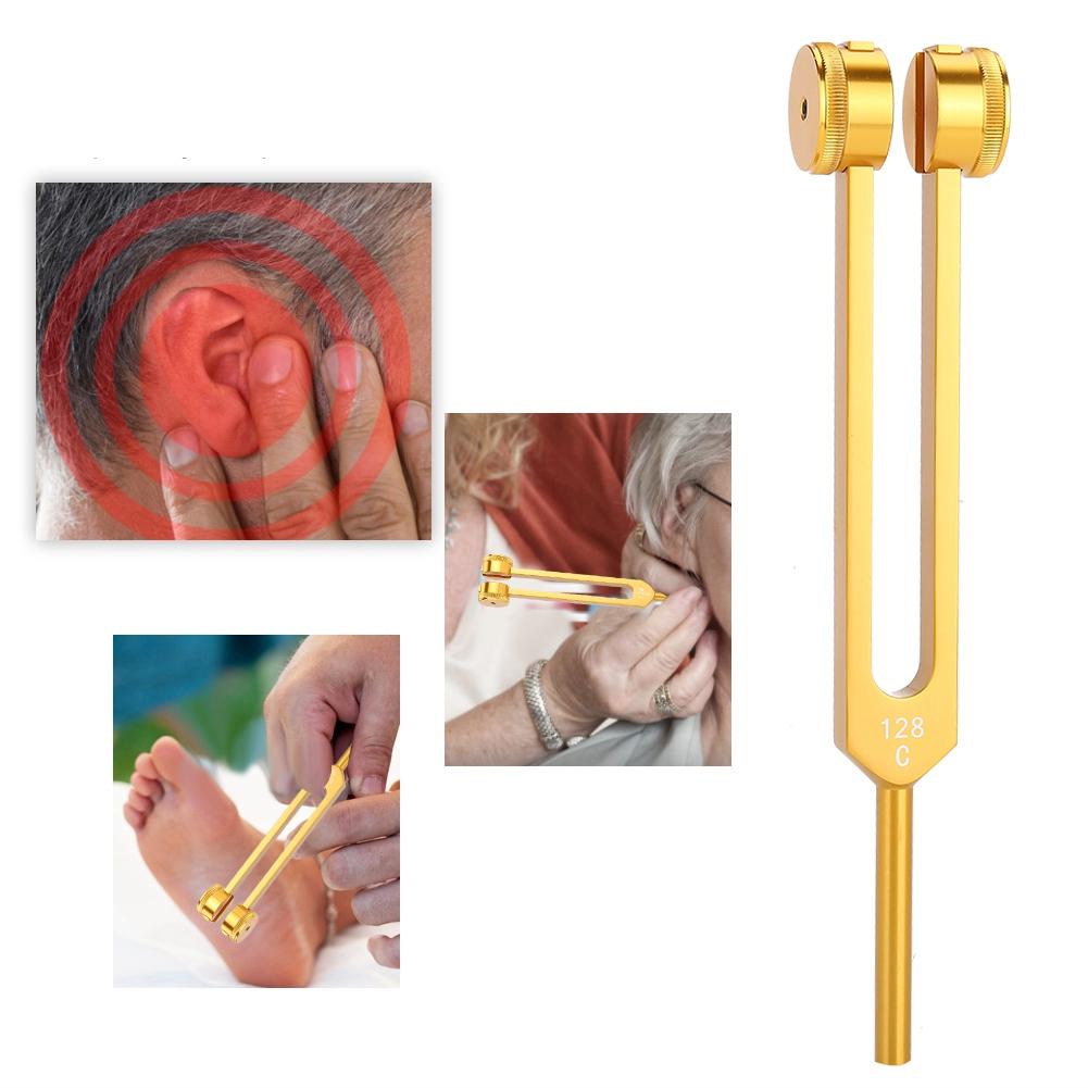 C128HZ Aluminum Ear Cleaning Tuning Fork Neurological Sound Healing Tuning Fork Sound Hammer