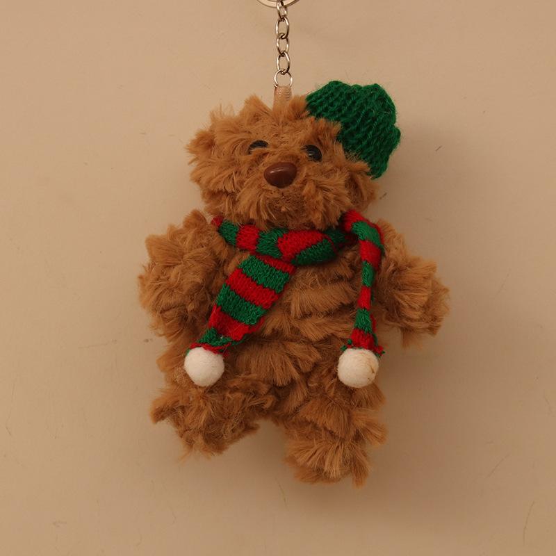 

Милый милый Барселона Медведь Подвеска Плюшевая игрушка Кукла Рождественский медведь Сумка Подвесной брелок 4 inch