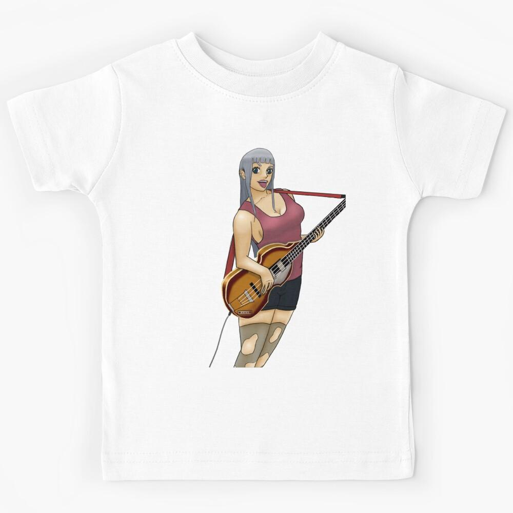Kawaii Anime Waifu Guitar Bass Kids T-Shirt 150