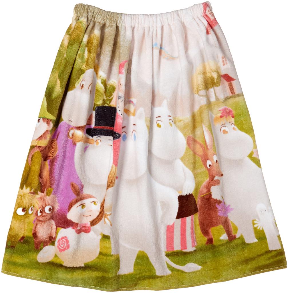Marushin 60cm Roll Moomin Valley 1405021000 Towel, Moomin, 60x120cm, Friends, 100% Cotton,
