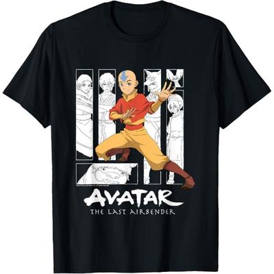 Avatar The Last Airbender Aang Character Montage T-Shirt