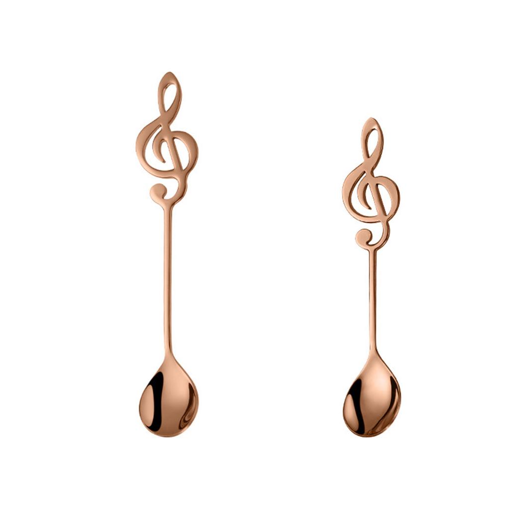 304 Stainless Coffee Stirring Spoon Musical Note Spoon Mug Teaspoons Music Bar Ice Cream Creative Gift Kitchen Tableware