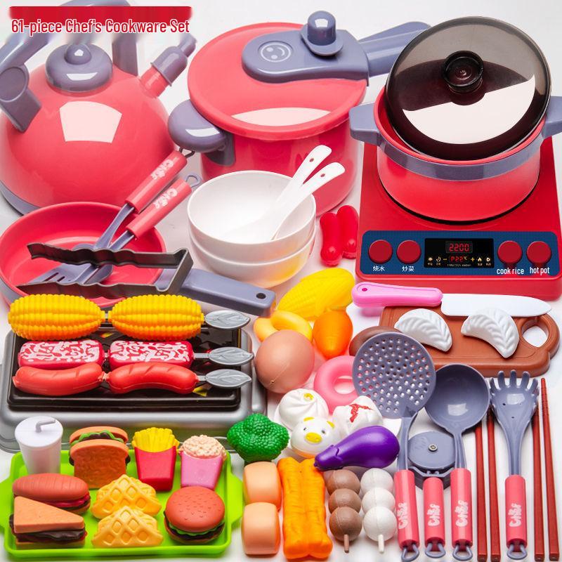 Kids' Pretend Play Kitchen Fruit and Veggie Cutting Set