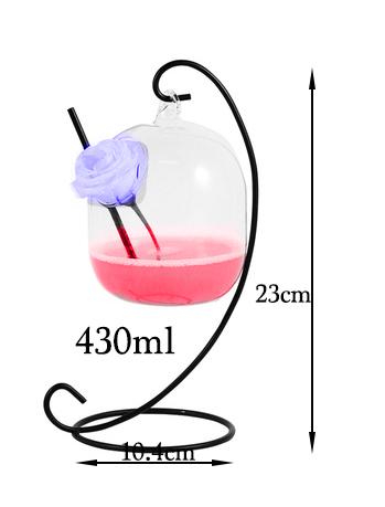Creative Cocktail Glass - Mushroom/Swan/Heart/Octopus/Fish Design Cocktail Glass, Novelty Drink Cup for KTV Bar Night Party