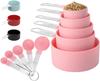 10Pcs Measuring Cups & Spoons Set, Stackable Cups and Spoons, Nesting Measure Cups with Stainless Steel Handle, Kitchen Gadgets for Cooking & Baking
