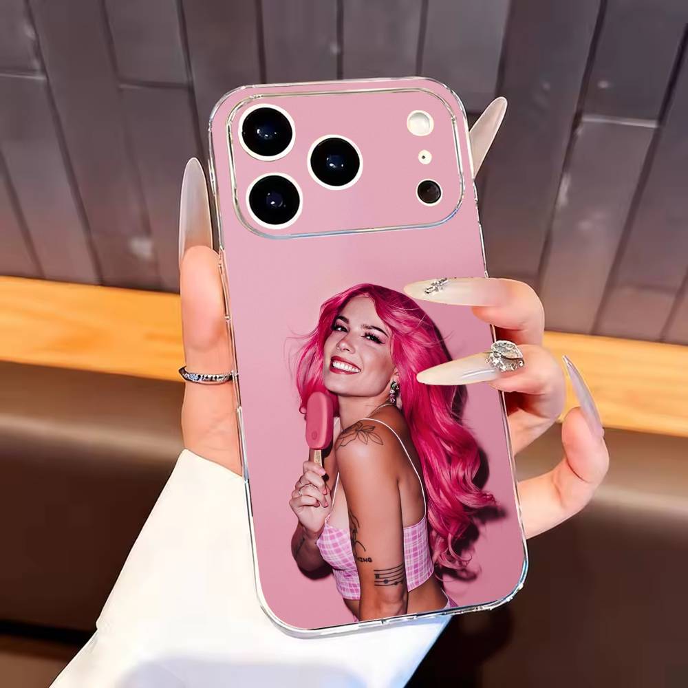 

Singer H-Halsey Phone Case For iPhone17,16,15,14,13,12,11 Plus,Pro Max Soft Transparent Cover iPhone12PRO