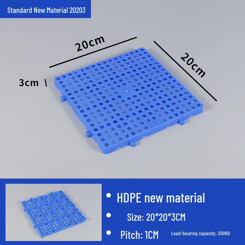Moisture-Proof Rectangular Plastic Pallet for Forklifts and Flooring