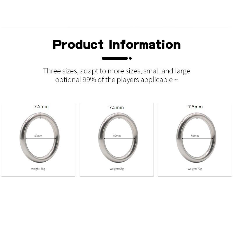 RUNYU Adult Products Stainless Steel Metal Scrotum Stretcher Cock Ring Sex Toys for Men Delay Ejaculation Penis Bondage