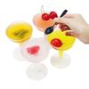 Disposable 130ml Square Plastic Pudding Cups For Dessert Shop Party Transparent Dessert Bowls For Ice Cream Jelly Mousse Cake Takeaway Containers