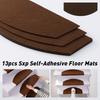 60x24cm 13pcs Self-Adhesive Stair Rugs Soft Stair Stepping Mat Non Slip Carpet Protector Rug Stair Treads Covers Rugs Foot Mat