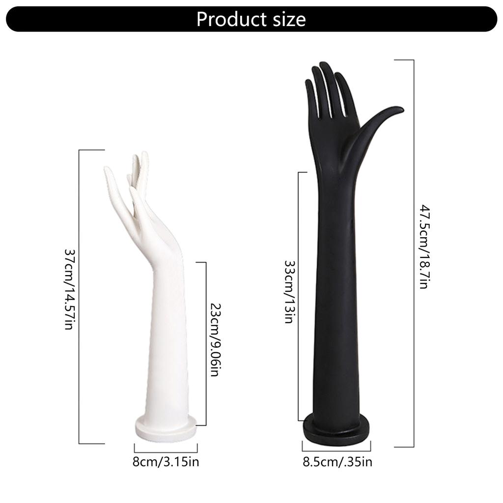Fashionable Sturdy PVC Woman Hand Model Portable Accessory for Necklace and Bracelet Exhibition Jewelry Organization