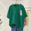 Summer Pure Cotton Short Sleeved Women's L-5XL Plus Size T-shirt Korean Style Simple Fashionable Versatile Ladies Clothing
