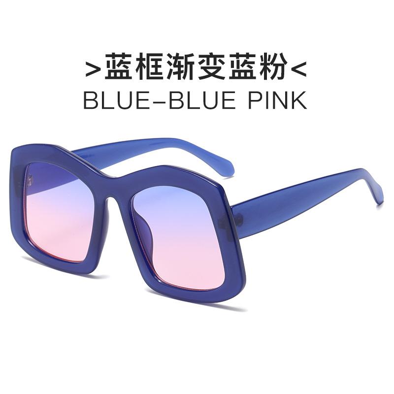 Travel Large Frame Sunglasses Personalized Candy Colored Sunglasses Trendy Street Photography Decorative Glasses