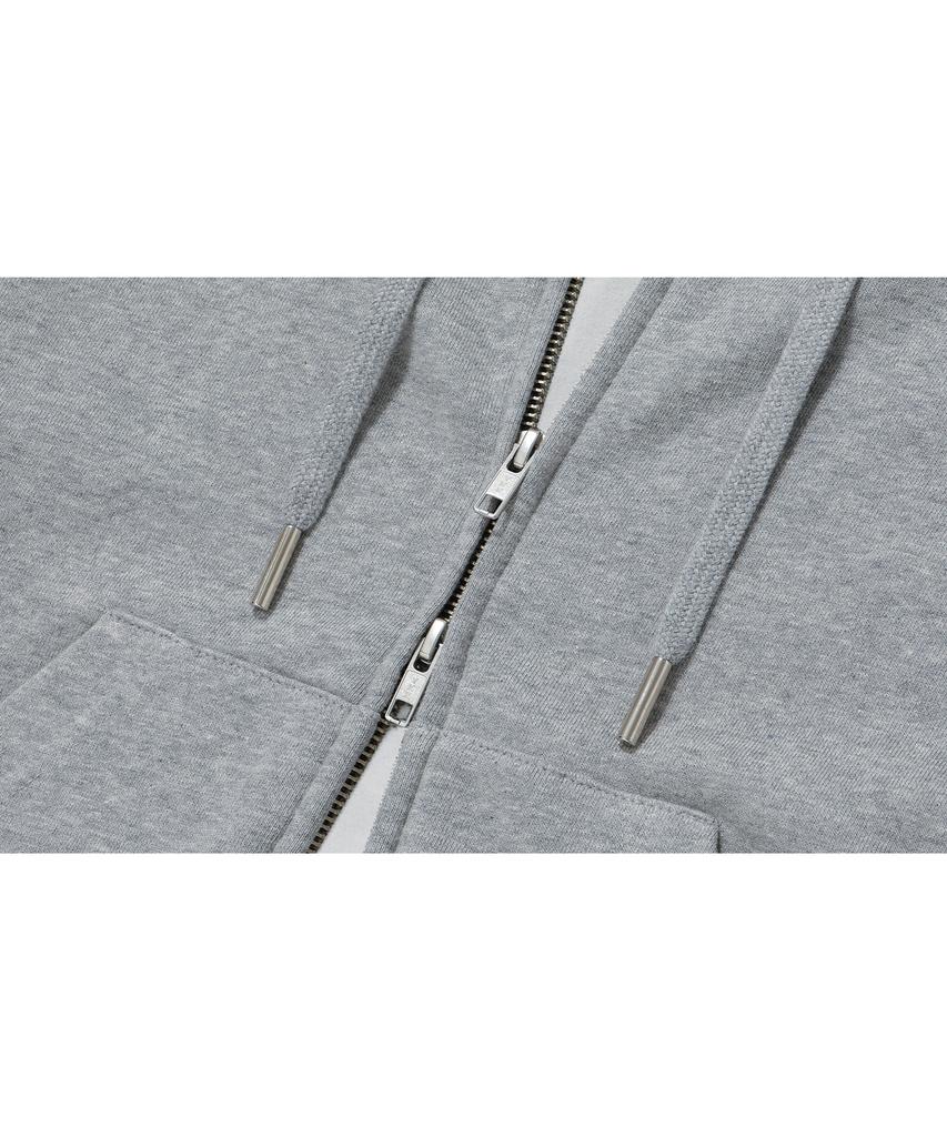 Wooalong (Fleece)Signature Hood Zip-Up - Gray