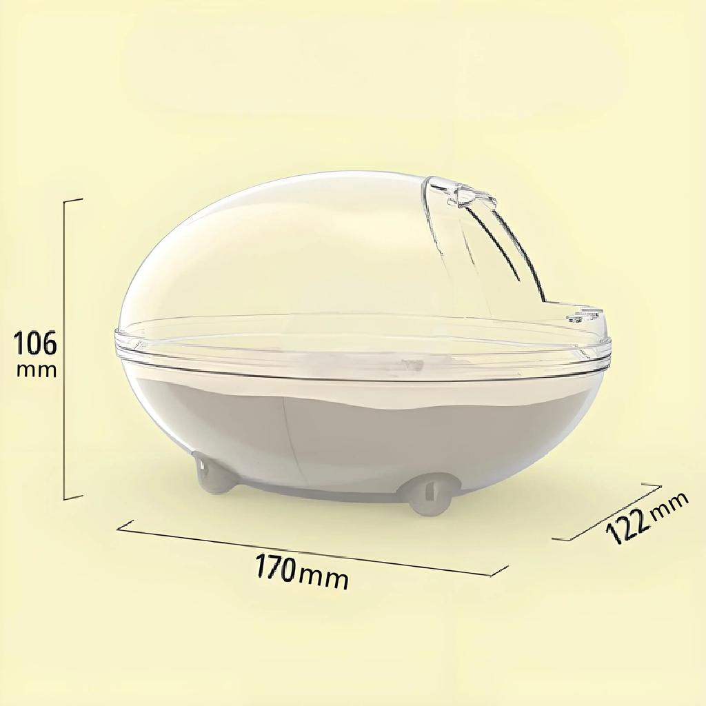Hamster Bathroom Toilet Pet Sand Basin Transparent Golden Bear Gerbille Squirrel Pet Cage Box Bath Sand House Small Pet Bath