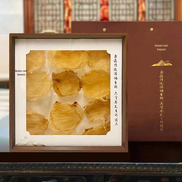 Подарочная коробка «Рыбный пузырь и акульи плавники, рога оленя и женьшень» – Деревянный дисплей и хранение Price for 10 sets