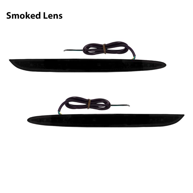 2pcs LED Bumper Reflector Lights For Mercedes-Benz E400/E450/GLC300/GLE350/SLC300/AMG GT Tail,Brake & Rear Fog Lamps,Turn Light Smoke Lens