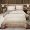 Wood Barn Door Bedspread Queen/Twin Wood Grain Quilted Coverlet Retro Rustic Farmhouse Bedding Set Reversible Grey Quilt Set