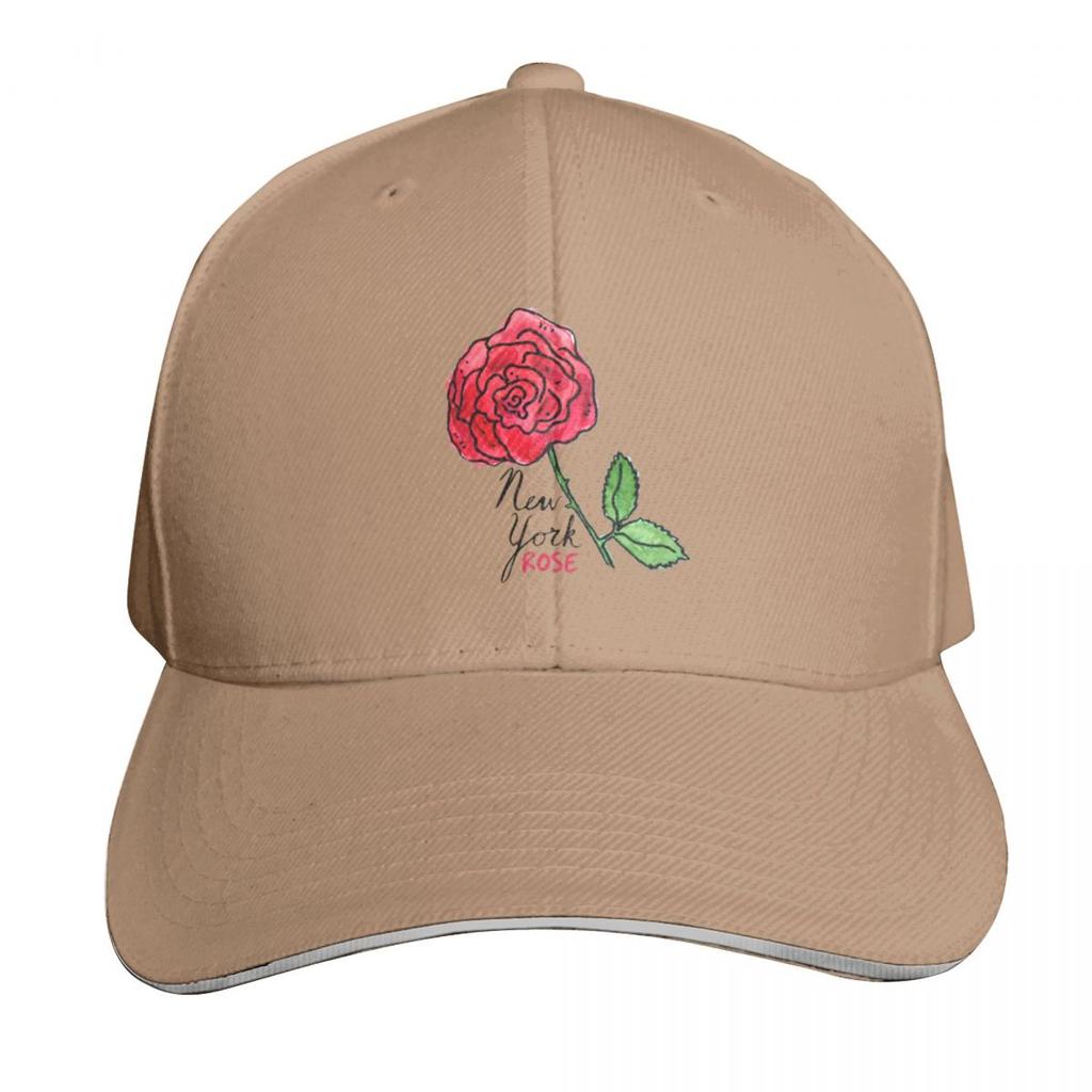 State Flower New York Rose Baseball Cap Beach Hat Snap Back Hat Sun Cap Trucker Cap Baseball For Unisex Womens