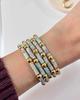 Bracelet extensible en perles Heishi Agate Peau de Serpent Bracelet en Pierre de Shoushan pour Femmes Bijoux Style Bohème Unique Cadeau