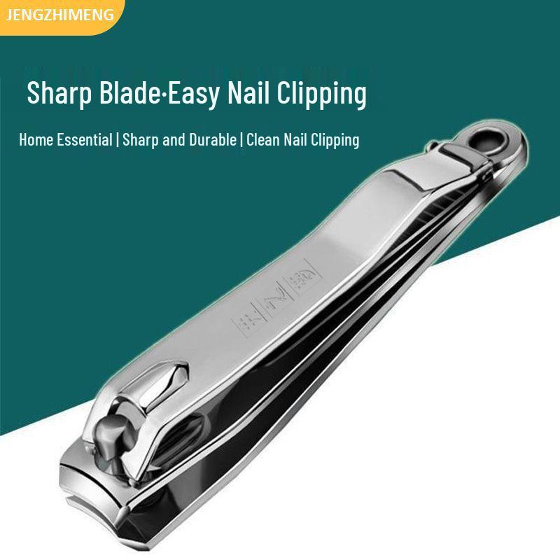Jingzhi Meng Nail Clipper Set: Large Flat-Edge Clippers and Scissors for Household Manicure and Nail Trimming.