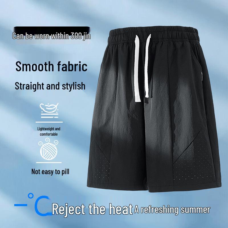 Men s Plus Size Ice Silk Quick-Dry Breathable Shorts 7XL