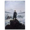 Leinwanddruck, Wanderer am Nebelmeer - C. D.. Friedrich-Reproduktion
