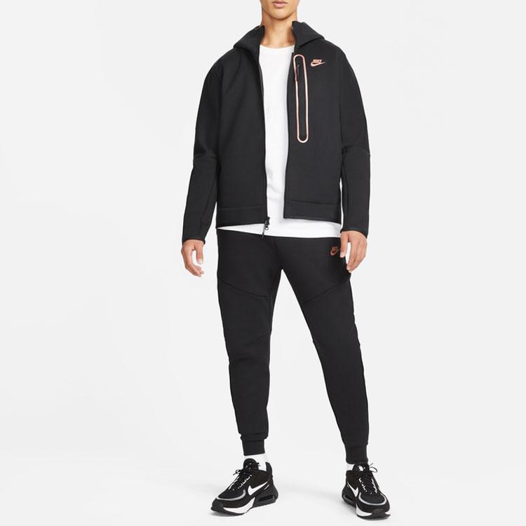 Nike Full-Zip Reflective Hooded Sport Jacket Men Outerwear Black DD4803-010