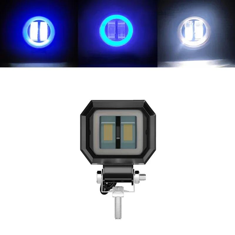 20W Round Wrangler Car Work Light with Aperture Off Road Vehicle Modified Spotlight Motorcycle Light
