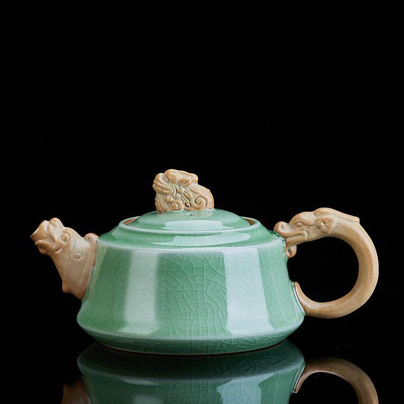 Ked Glaze of Teapot Clay Pot Tea Set and Ge Kiln Teeware Teware Yixing Clay Kettle Coffeeware Teaware Gaiwan Teapots Samovar